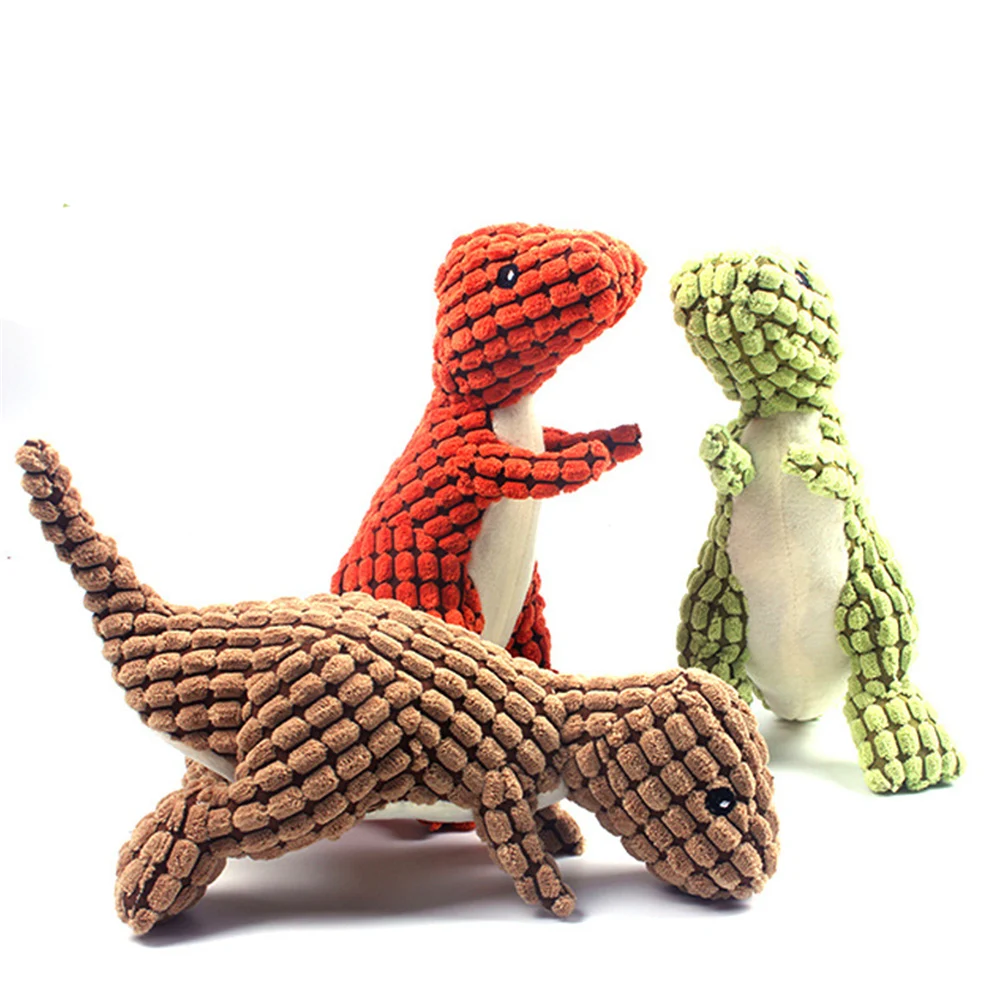 

Fleece Large Dinosaur Toys Giant Dogs Pets Interactive Dog Toys For Large Dogs Chew Toys Chihuahua Plush Stuffing Squeakers