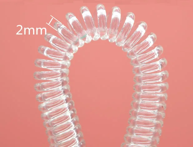 売却 Dhlfree 500個ブラック格納式スプリングコイルスパイラルストレッチチェーンキーリングスプリングロープ