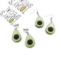 green avocado shape tea cup earrings new design ladys simulation personalized creative fashion
