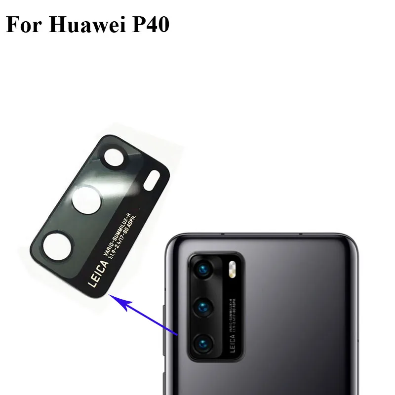 

2PCS For Huawei P40 Replacement Back Rear Camera Lens Glass For Huawei P 40 Glass Lens Tested Good Parts Huaweip40