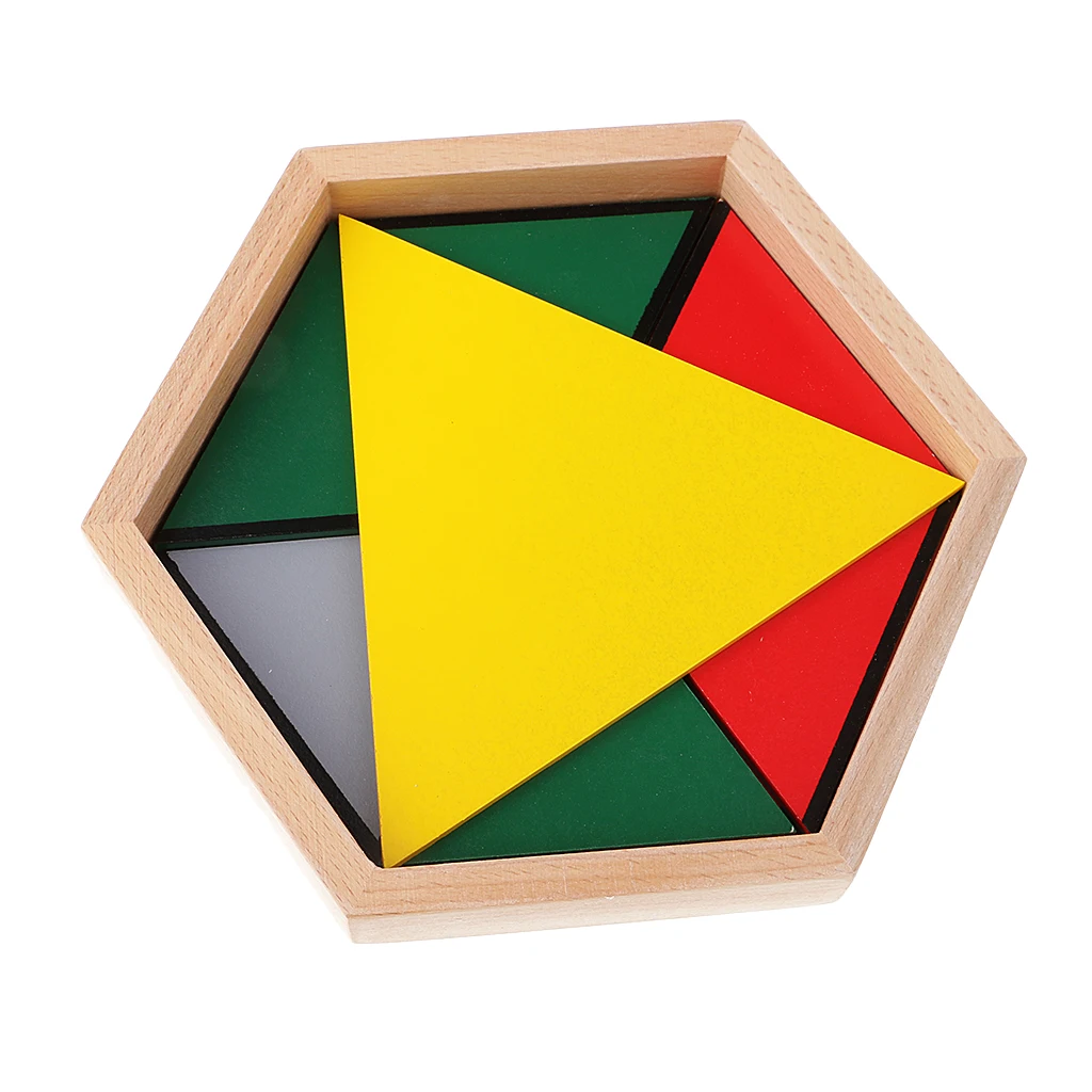 

Montessori Contructive Triangles Puzzles Building Matching Toys Mathematics Toy