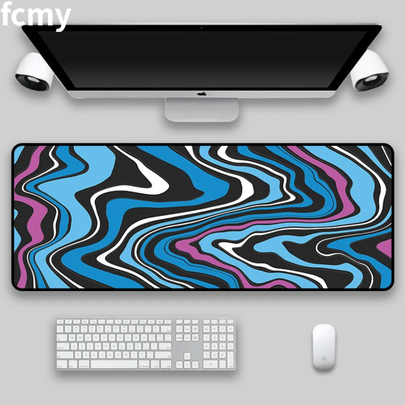 Large Gaming Mousepad Art Strata Liquid Mouse Pad Compute Mouse Mat Gamer Stitching Desk Mat XXL for PC Keyboard Mouse Carpet