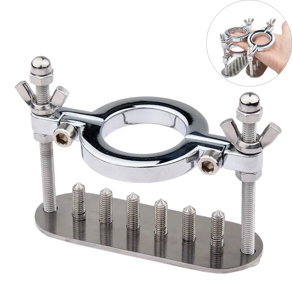 Мужской пресс для мошонки из нержавеющей стали кольцо пениса с задержкой