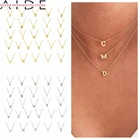 Колье женское из серебра 925 пробы, с подвеской в виде буквы