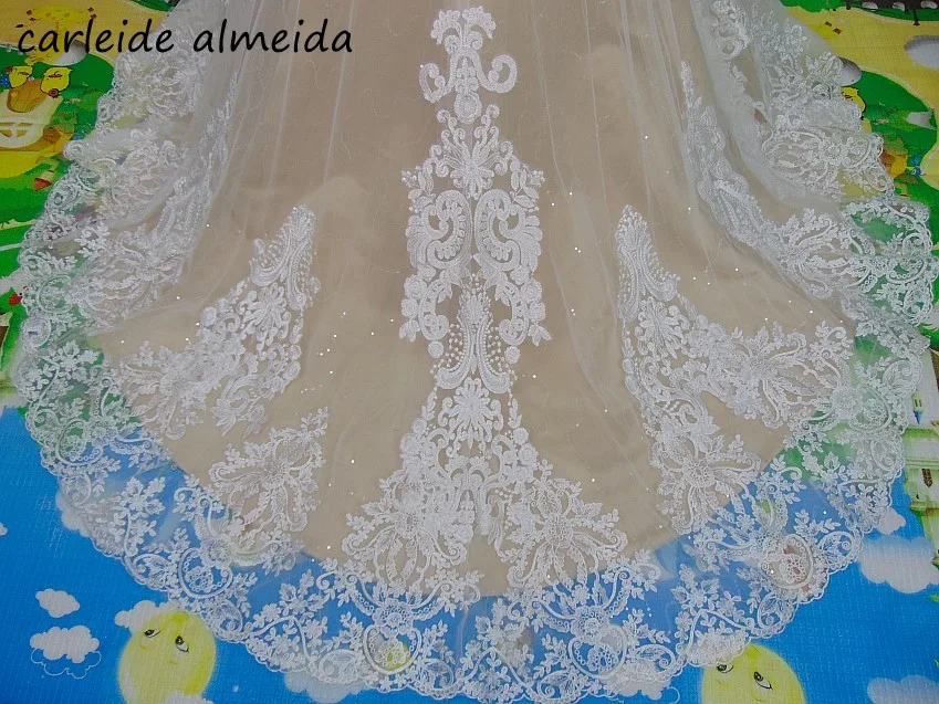 Vestido de noiva, свадебное платье с длинным рукавом, Русалка,, высокая горловина, Кружевная аппликация, Trouwjurk