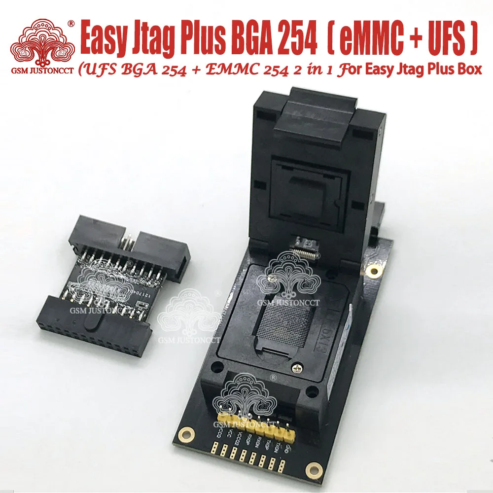 Новинка 2021 г. оригинальный адаптер z3x Easy-Jtag Plus UFS BGA-254 Socket / EMMC 254( + 2 в 1) для телефона |