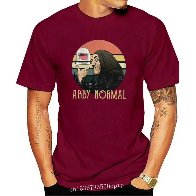 

Новая футболка для молодых парней с изображением Эбби-нормальной игры из черного хлопка для мужчин