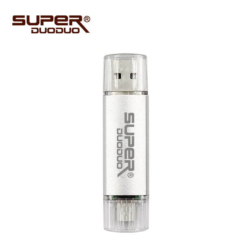 SILVER Цветная флеш-карта памяти OTG USB 16 ГБ 32 ГБ Флешка 4 Гб 16 Гб 64 Гб u-диск USB флеш-накопитель для компьютера/телефона Android - Цвет: SILVER