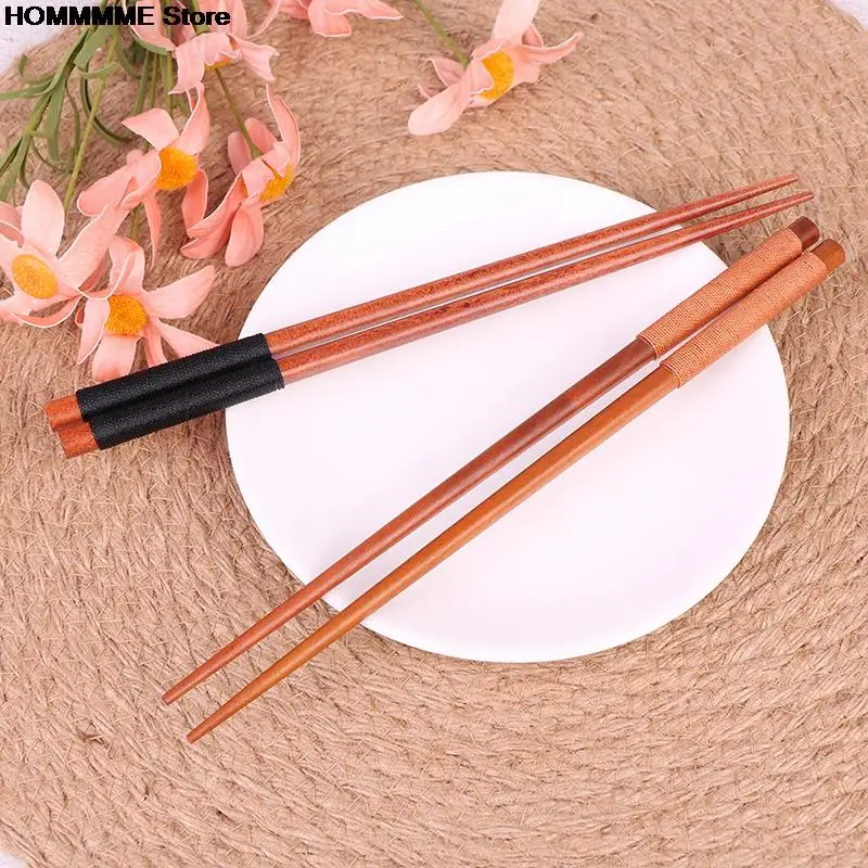 1 пара многоразовые японские натуральные каштановые деревянные палочки для еды