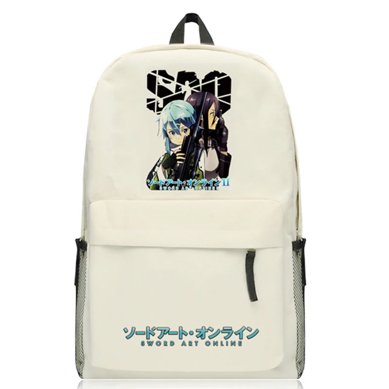 

High Quality Sword Art Online Oxford Backpacks for Teenagers SAO Cosplay Schoolbag Book Bag Travel Shoulders Bags Mochila