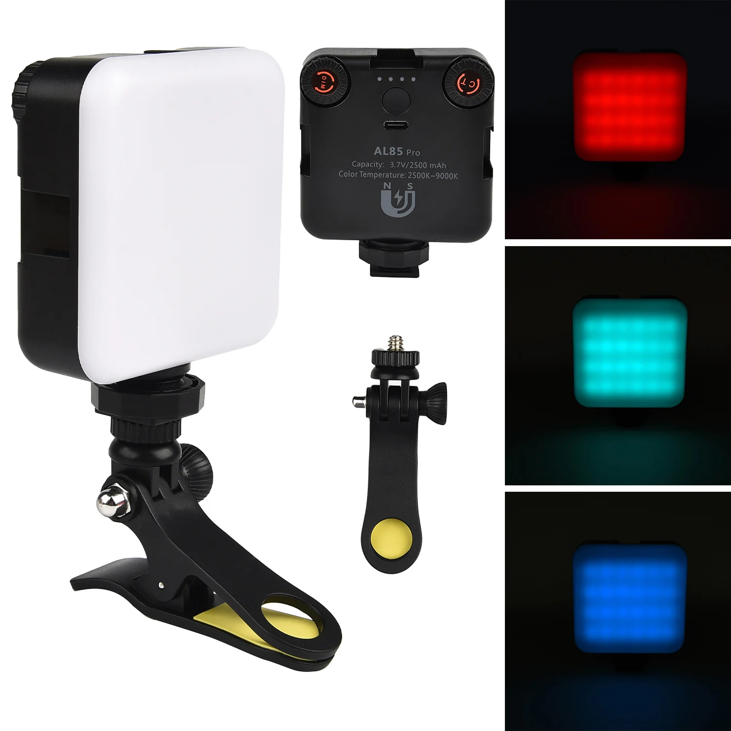

AL85 Pro Mini RGB Light Led Camera Lights with Clamp Mount Photography Lighting Panel Lamp Rgb Atmosphere Lamps 2500-9000K