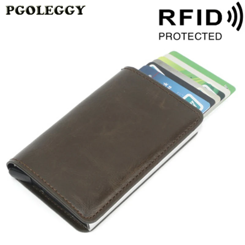 Держатель для кредитных карт Противоугонный RFID кошелек винтажный блокирующий