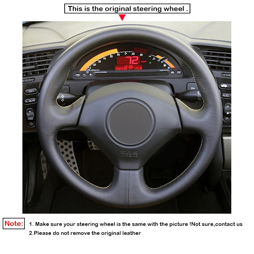 LQTENLEO черный замшевый чехол рулевого колеса автомобиля из натуральной кожи для