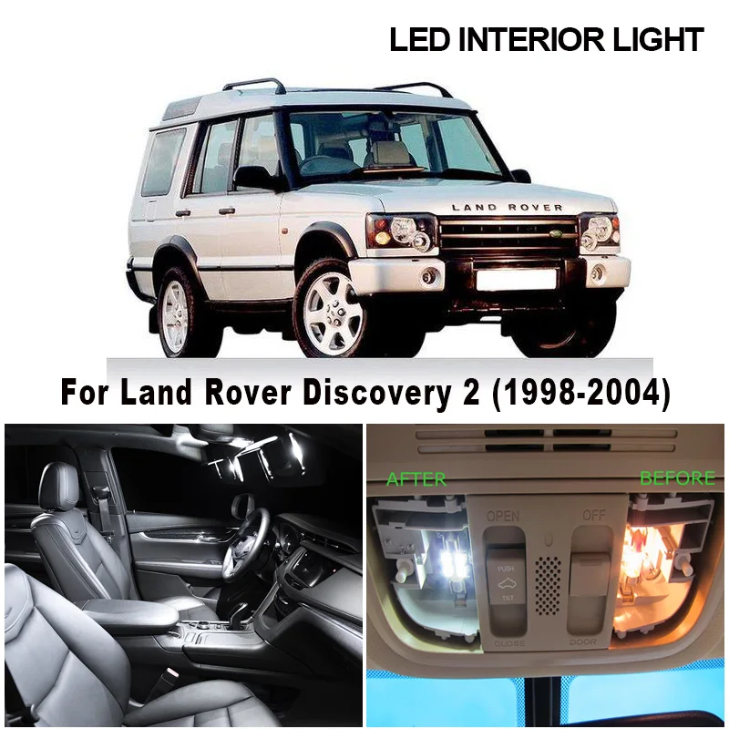 17 шт. Canbus белые светодиодсветодиодный лампы без ошибок подсветка номерного знака