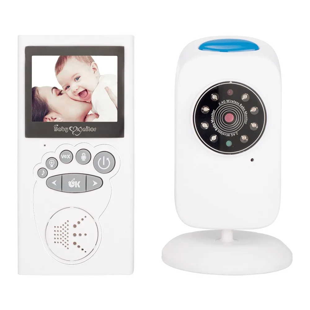 

2.4 inch Wireless TFT LCD Video Baby Monitor Infrared Night Vision Real-time Temperature Two-way Audio Nanny Security Camera