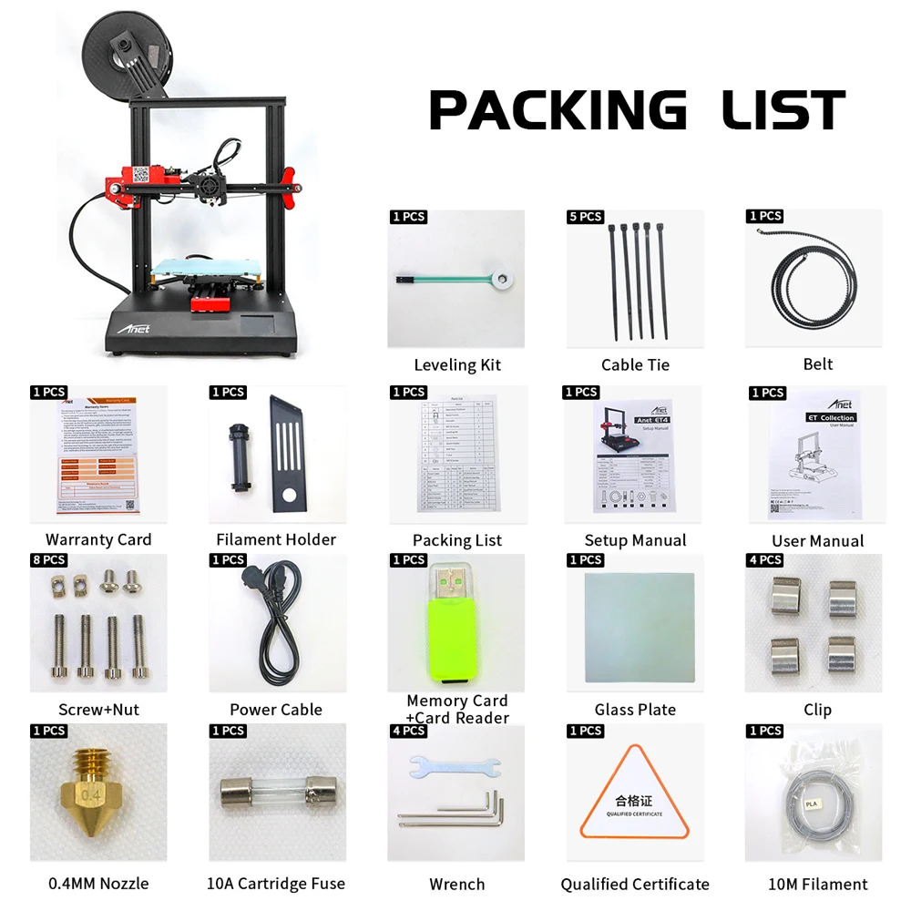Горячая конкурентоспособный Anet A6 A8 3d принтер Reprap Prusa i3 Высокоточный DIY 3d принтер комплект с Micro SD карты USB разъем