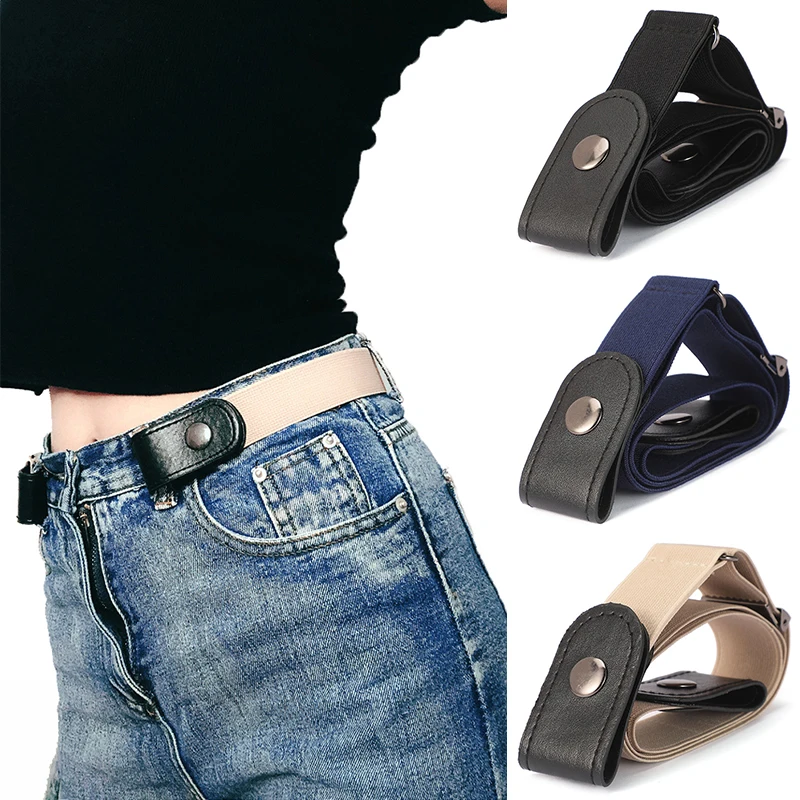 

No Buckle Stretch Elastic Waist Belt for Women/Men,Buckle-Free Belt for Jean Pants,Dresses,No Hassle Waist Belt