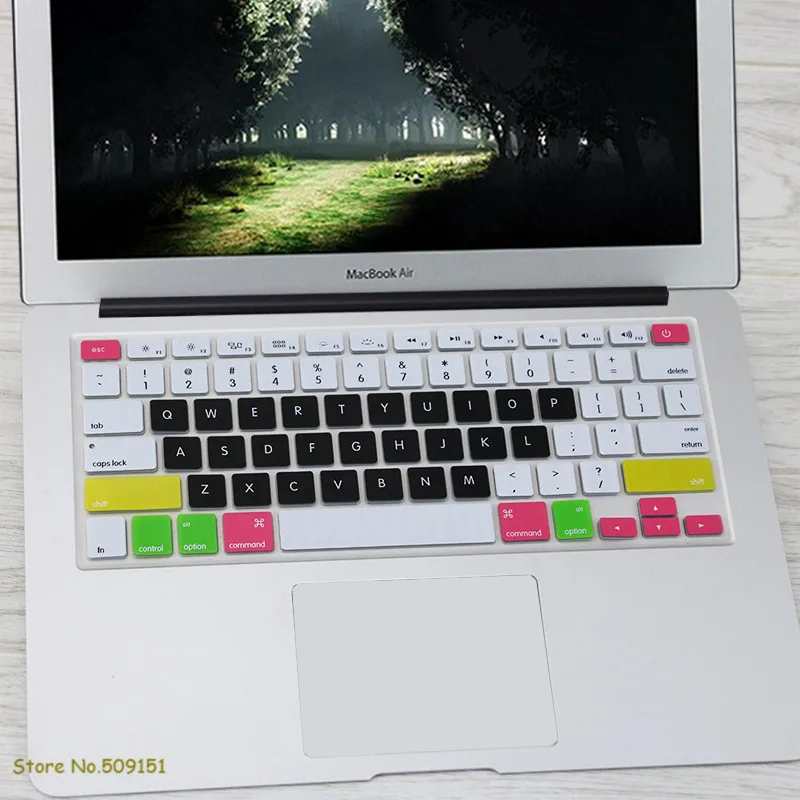 Чехол с английской клавиатурой США для Apple Mac MacBook Pro 13 15 17 Air Retina13 защитный чехол