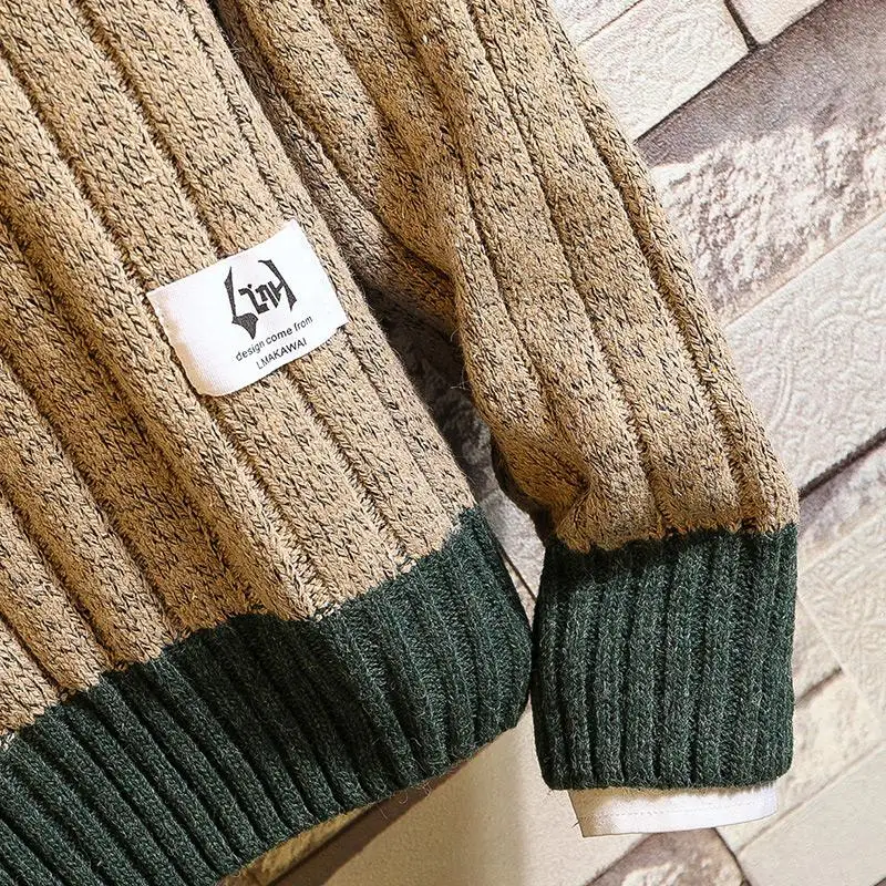 

2020 New Winter Thick Warm Sweater Men Fashion Long Sleeve Turtleneck Men's Pullover Sweaters High Quality Keep Warm Pull Homme
