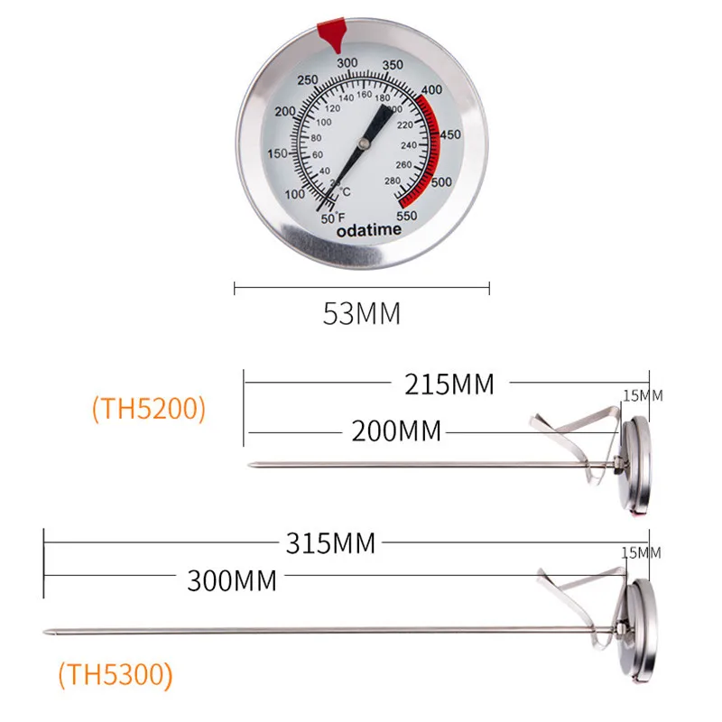 Новинка 2021 Кухонный Термометр из нержавеющей стали с щупом для еды бытовые