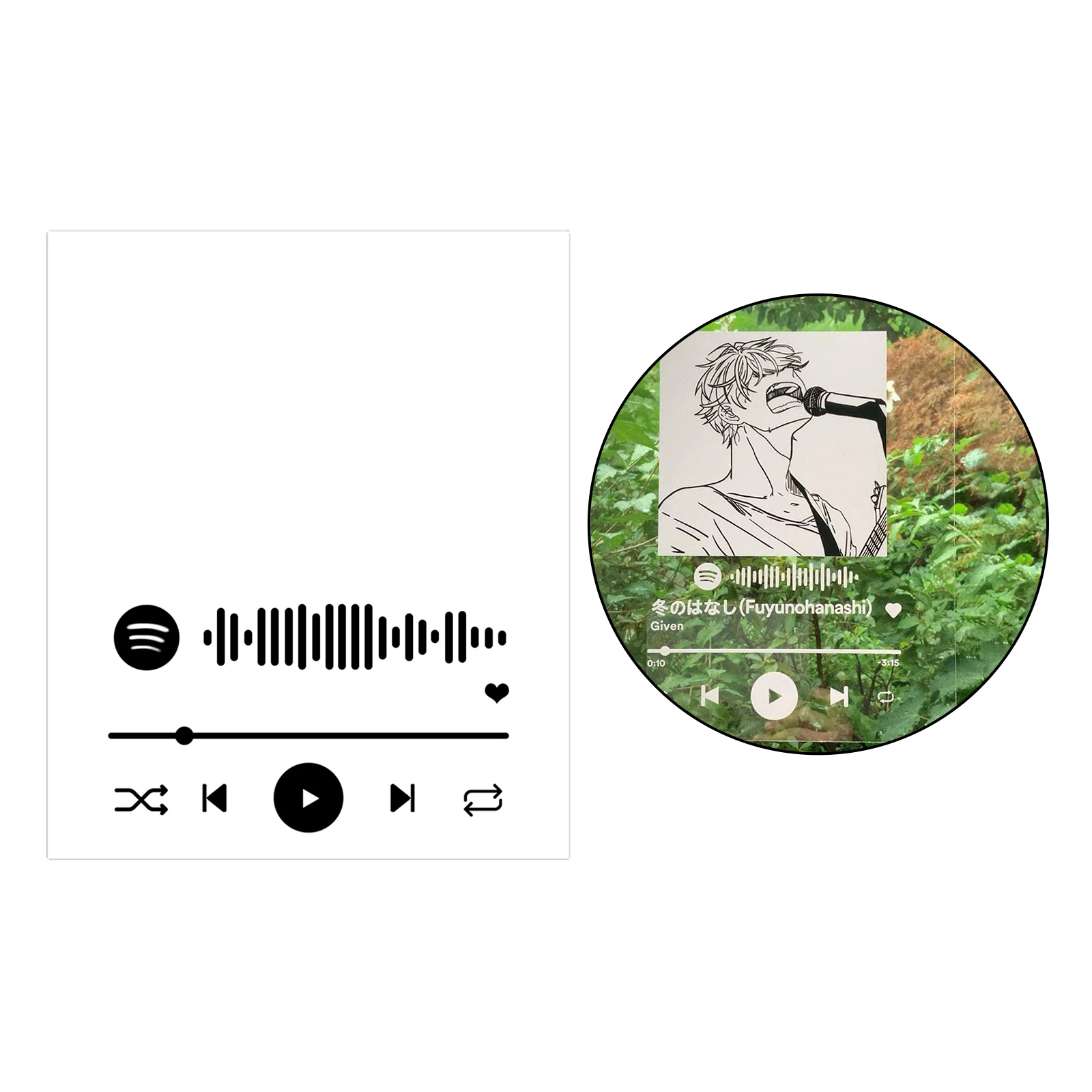 Пользовательский Spotify код акриловая музыкальная доска персональный фото стиль