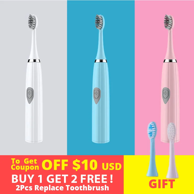 Водонепроницаемая электрическая зубная щетка 3 в 1 усовершенствованная