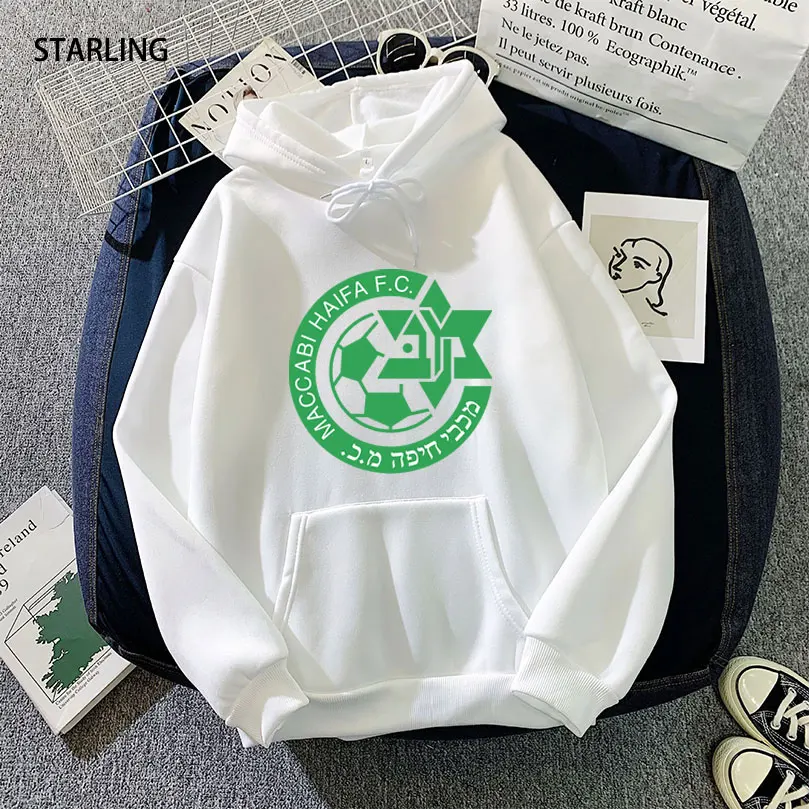 

Maccabi Haifa Fc Hoodies Man Casual White Hooded Sweatshirt Male Couple Hood Top 2022 Spring New Streetwear Fashion Pullover