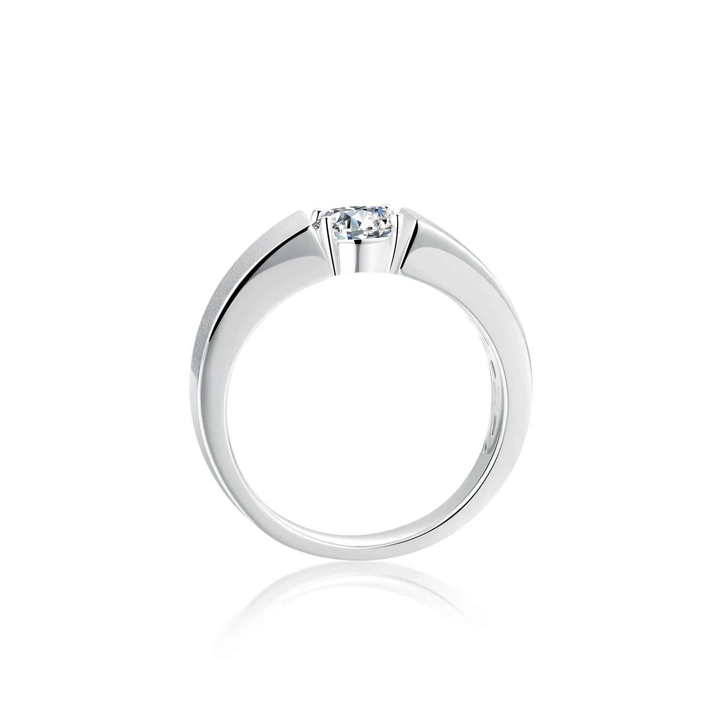 BOEYCJR 925 пробы Silver 1ct F цветной Муассанит VVS1 мужские бриллианты | Украшения и