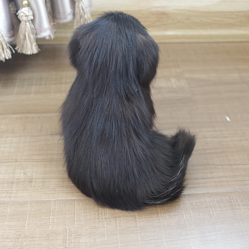 Детские замшевые плюшевые игрушки с животными Реалистичная черная мини-кукла