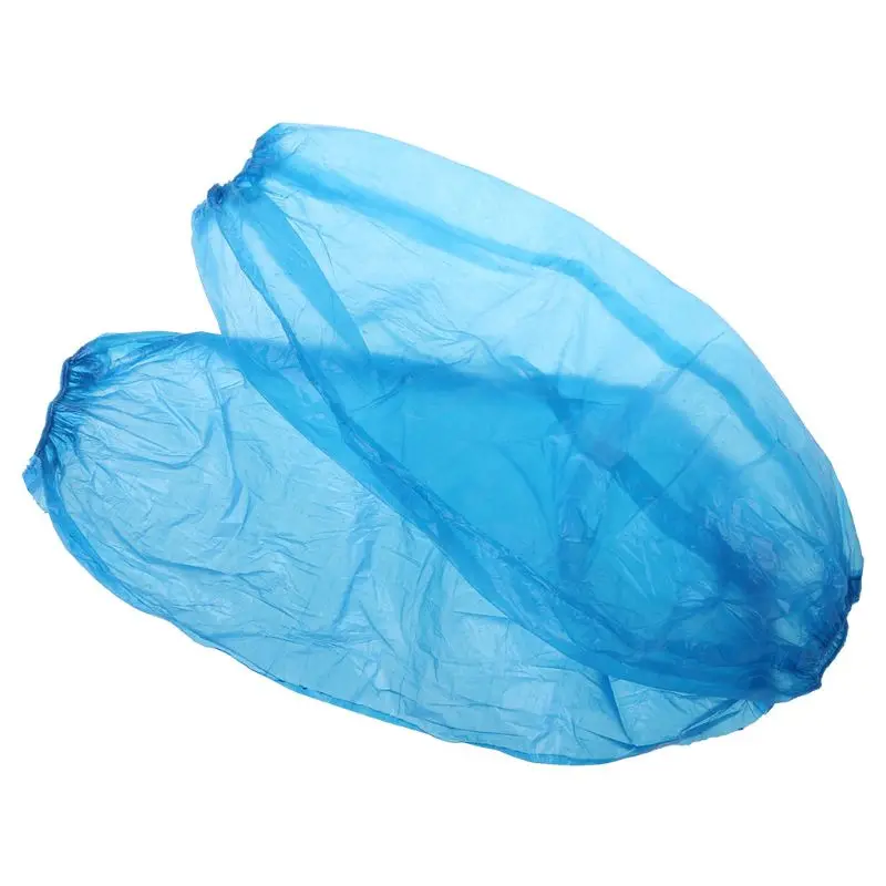 

E7CC 100 Pcs Waterproof Disposable Arm Oversleeves Elastic Band Long Sleeve Cleaning