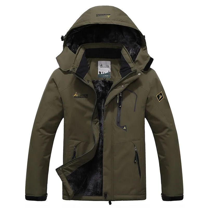 PureLeisure, L-6XL, мужские куртки для рыбалки, 55-135 кг, ветровка для кемпинга, катания на лыжах, охоты, пальто, зимняя теплая флисовая куртка - Цвет: 9