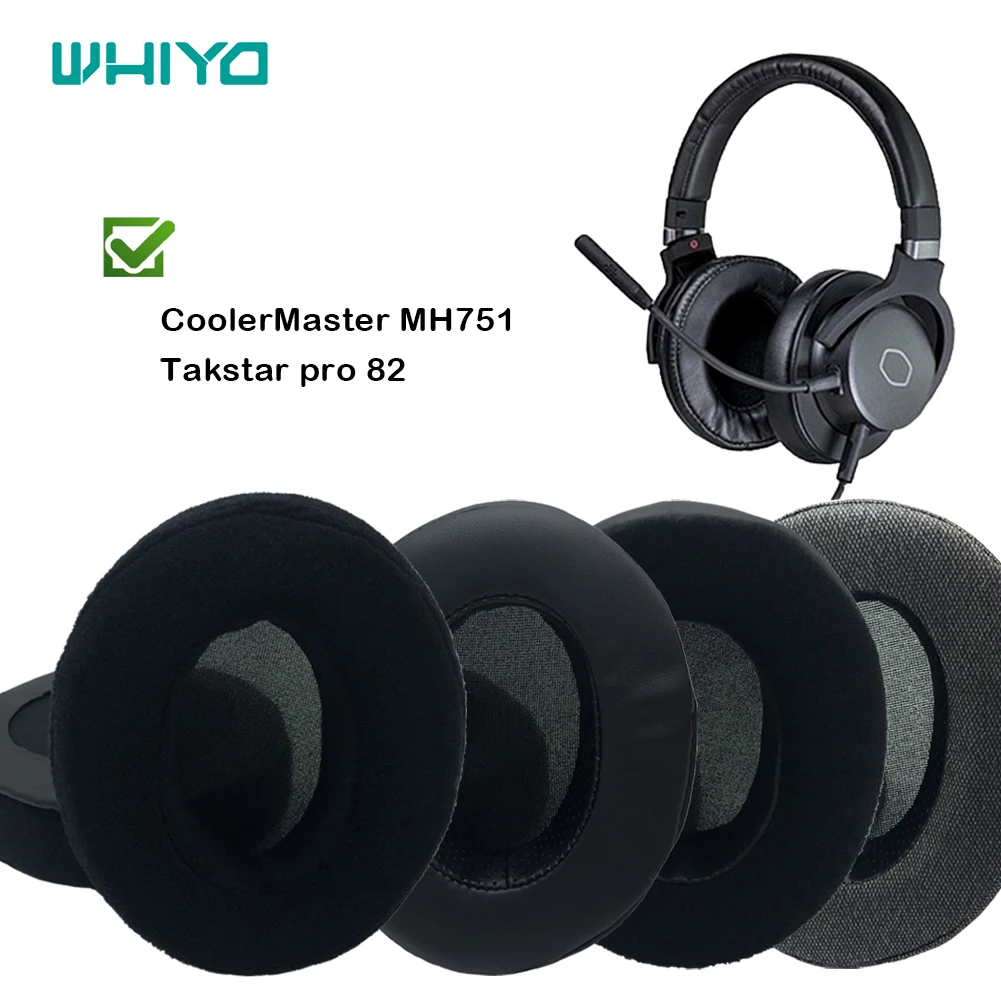 Almofadas de Veludo Branco para Substituição para Coolermaster Proteção para Amortecedor Takstar Mh751 Pro 82
