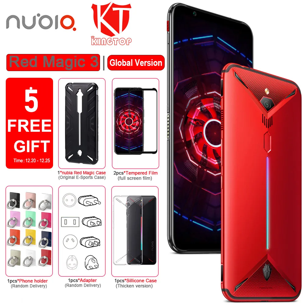 Оригинальный ZTE nubia Red Magic 3 Мобильный телефон 6 65 &quotSnapdragon 855 передний 48MP задний 16MP