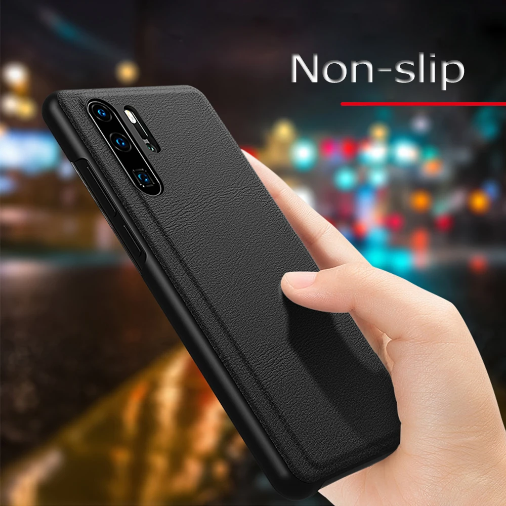 Прозрачный зеркальный откидной кожаный чехол для Huawei honor 8x mate20 P20 P30 lite nova 3 3e y6 2018