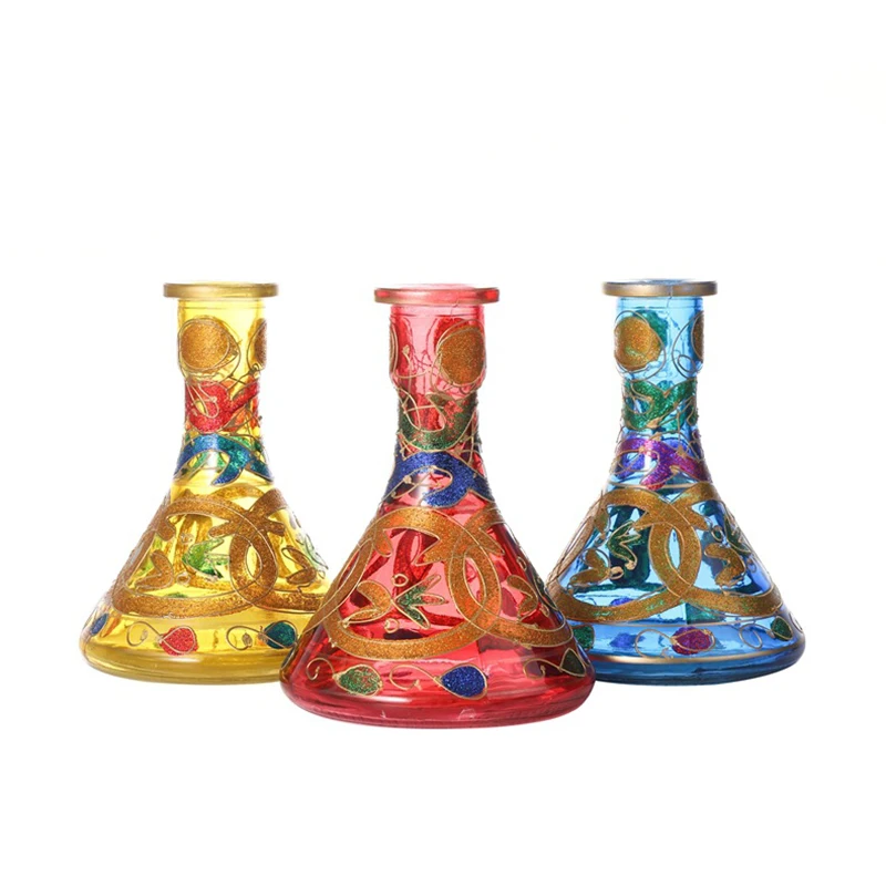 

FDCBFY Arab High-end Alloy Eagle Decoration Glass Hookah Egyptian Shisha Bar Club Pattern Decoration Hookah Set Personal Gifts