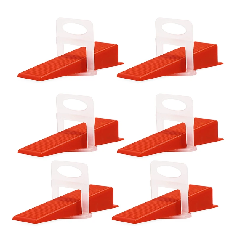 

Hot SV-Tile Leveling System DIY Tiles Leveler Spacer Includes 100 Pieces Leveling Spacer Clips and 100 Pieces Reusable Wedges