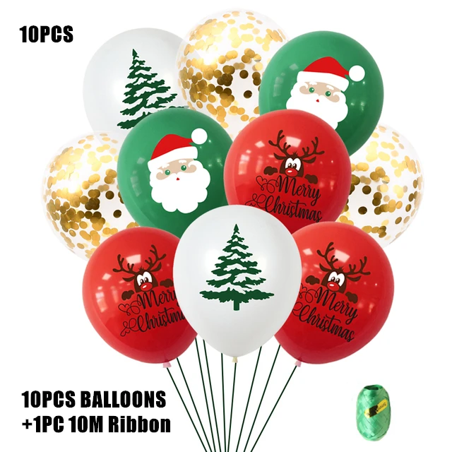 

Латексные рождественские шары 10/15 шт.