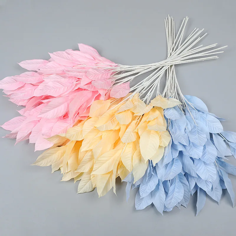 Имитация резиновых листьев 90 см | Дом и сад