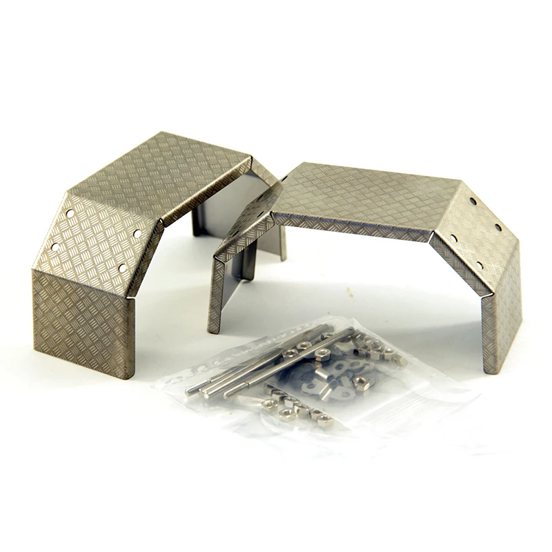 1/14 Tractor Trailer Flare Fender Stainless Steel Front Rear Mudguard Wheels Cover Mud Guard for RC Tamiya Trucks | Игрушки и хобби