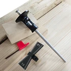 Деревообрабатывающий грибер ласточкин хвост Зажим колесо маркировочный манометр набор инструментов алюминиевый сплав линейный Рисунок врезная измерительная линейка