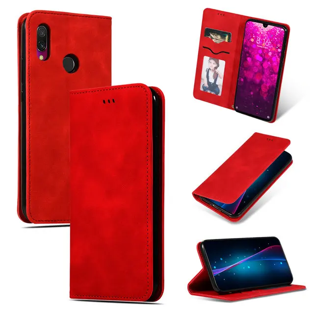 Роскошный однотонный чехол-кошелек для huawei P Smart Z, чехол для huawei P Smart, чехол-книжка для Funda huawei P Smart Plus, чехол Smart
