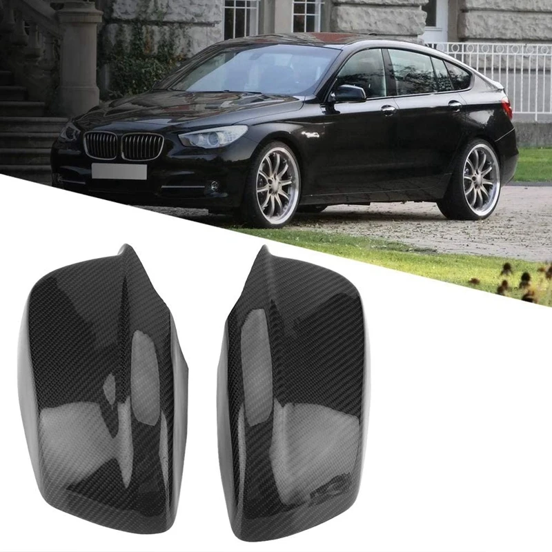

NEW-Car Carbon Fiber Rearview Mirror Cover Caps Door Side Mirror Cover Caps for BMW-5-Series F10 F11F18 Pre-LCI 2011-2013