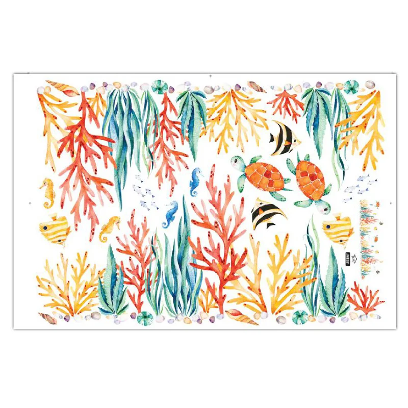 Виниловые наклейки для украшения ванной комнаты на плинтус и стены