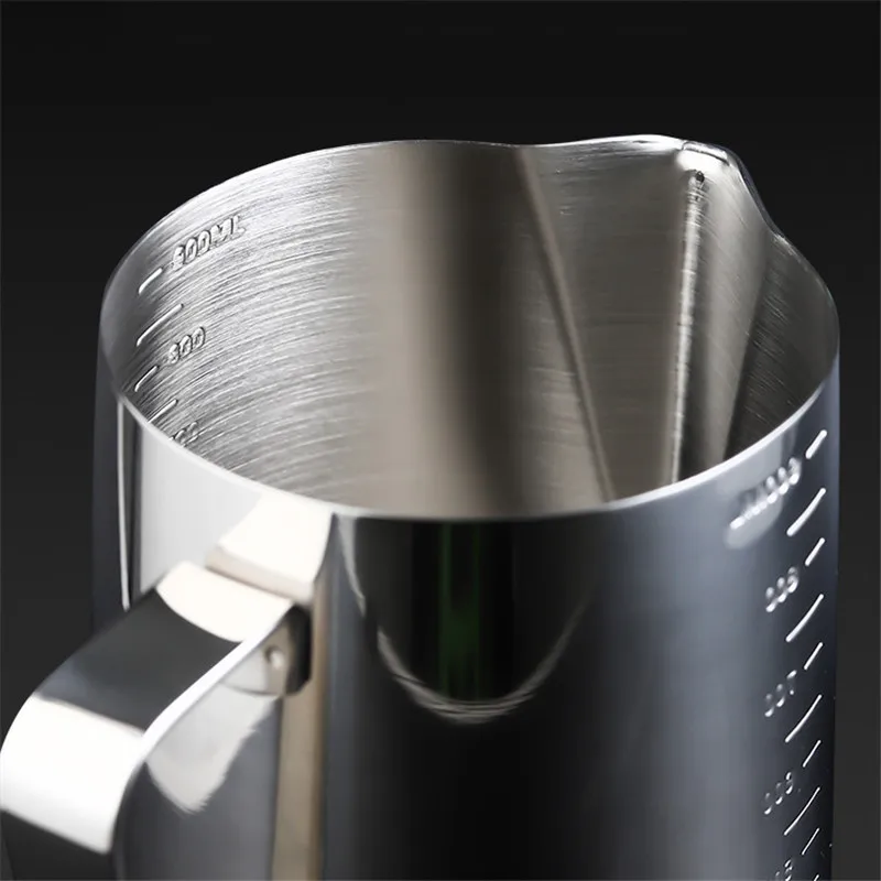 Кувшин для взбивания молока посуда из нержавеющей стали кофе эспрессо со шкалой