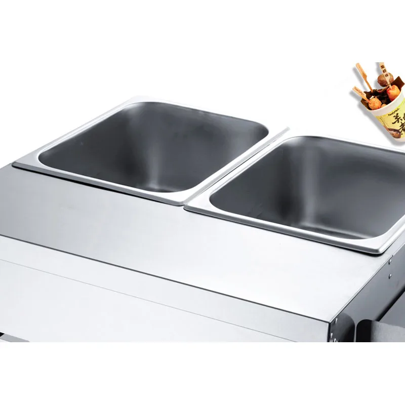 

Gas Deep Fryer Double Gas Fryer Two Tanks Noodles Oden Cooker Steamer Energy Saving Fryer Kitchen French Fries Machine
