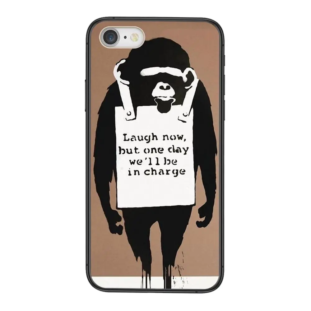 Черный Роскошный чехол Hoesjes модный Бэнкси уличный арт Альберт Эйнштейн цветок