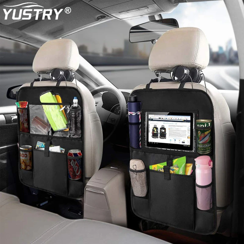 Car Seat Back Storage Bag Multi Pocket Hanging Pouch Tablet Holder Universal Automobiles Interior Accessory Organizer | Автомобили и