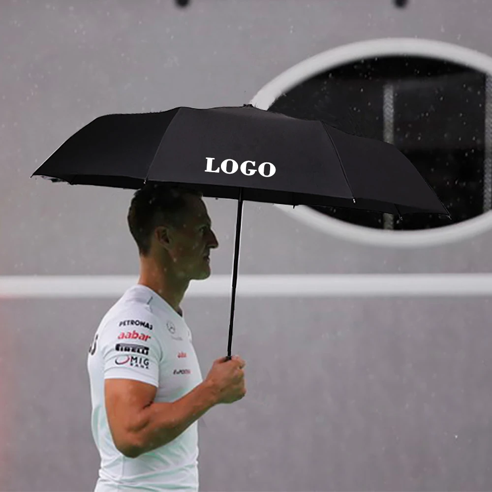 Складной Ветрозащитный Автоматический зонт с логотипом автомобиля для мужчин