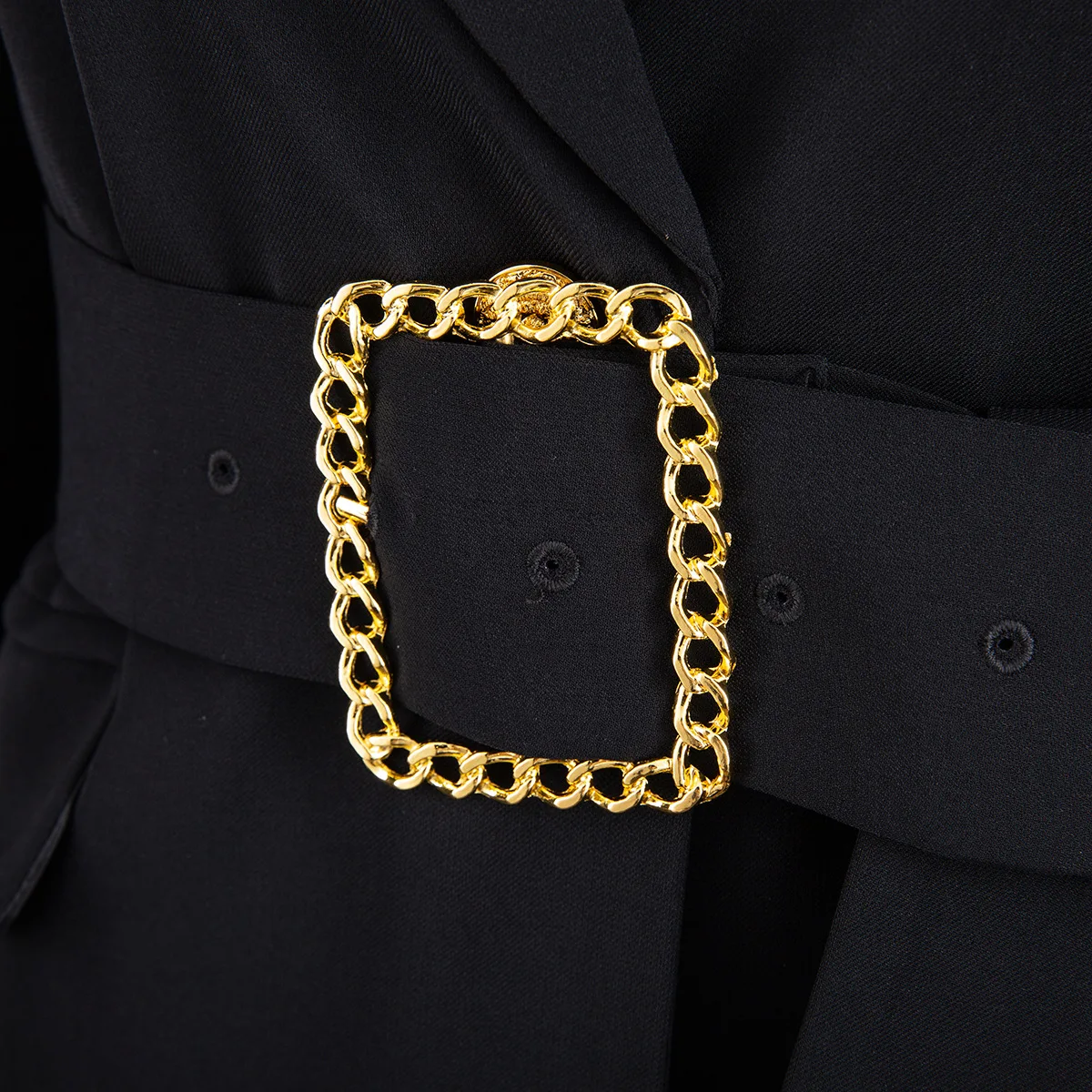 Женский приталенный Блейзер GetSpring черный блейзер в стиле ретро с длинным рукавом