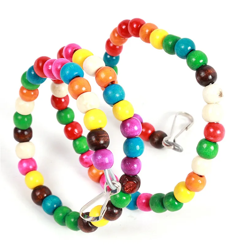 100 см Птица Попугай красочные вращающиеся скалолазание мост бусины лестница укус